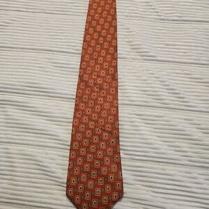 Brooks Brothers Orange Geometric Tie